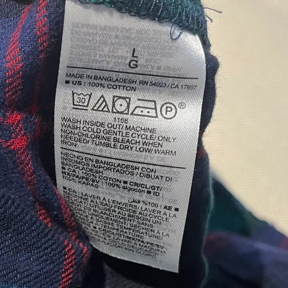 Sz L Men's Flannel Pajama Pants - Picture 4 of 6